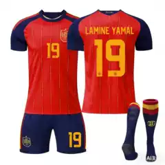 2026 World Cup Spain Home Football Jersey No. 10 Yamal Short-Sleeved Jersey National Team Uniform Cross-Border New