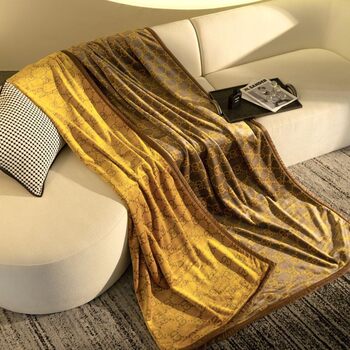 High-end Double-sided Printing High Weight Machine Washable Milk Velvet Blanket Office Nap Single Double Bedding Household Gifts