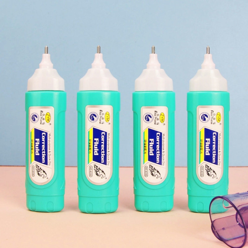Cartoon Correction Fluid Correction Fluid Student Steel Head Correction Fluid Learning Stationery Supplies Pen-shaped Correction Fluid Wholesale