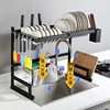 Kitchen Sink Storage Rack Countertop Dish Drainer Multifunctional Storage Organizer
