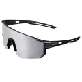 Matte black frame silver temple mercury lens 06 (paper box packaging)