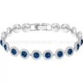 Sapphire crystal roman white gold bracelet