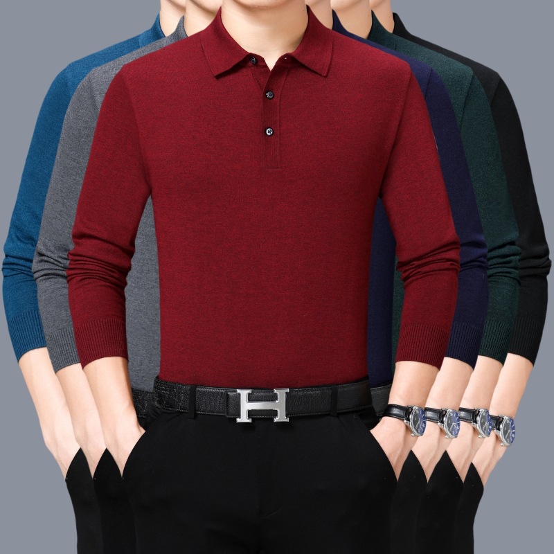 Áo Thun Nam Hàng Mùa Xuân Thu Đông Trung Niên