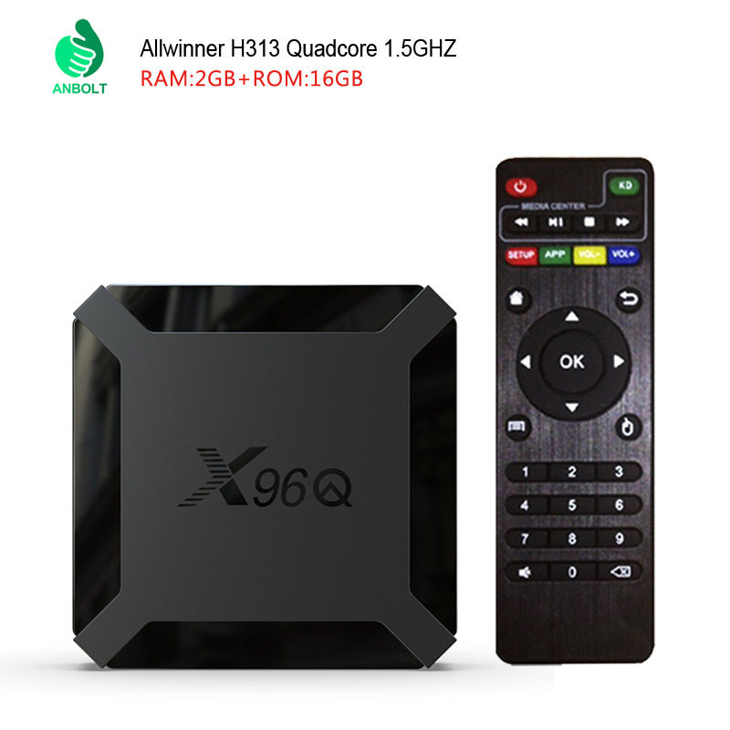 X96Q трансграничная телеприставка Quanzhi H313 HD WiFi с встроенным медиаплеером для внешнеторговой сети Android 10 Изображение 1
