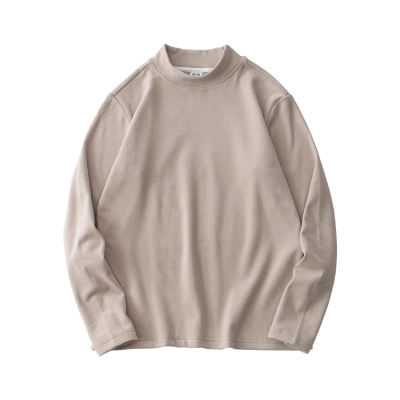 德绒打底衫男秋冬季新款加绒加厚保暖内衣高领内搭男士长袖T恤男