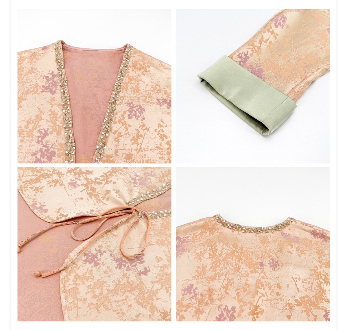 Bộ đầm nữ hai mảnh áo khoác cardigan dài tay buộc dây kèm váy hai dây dáng đuôi cá — Áo khoác (giao hàng trong 7 ngày), Váy hai dây (giao hàng trong 7 ngày), Bộ sản phẩm (giao hàng trong 7 ngày)