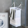 Mesh Wall-Mounted Dirty Clothes Basket Washable Portable Bathroom Laundry Storage Bag Three-Dimensional Hanging Bag