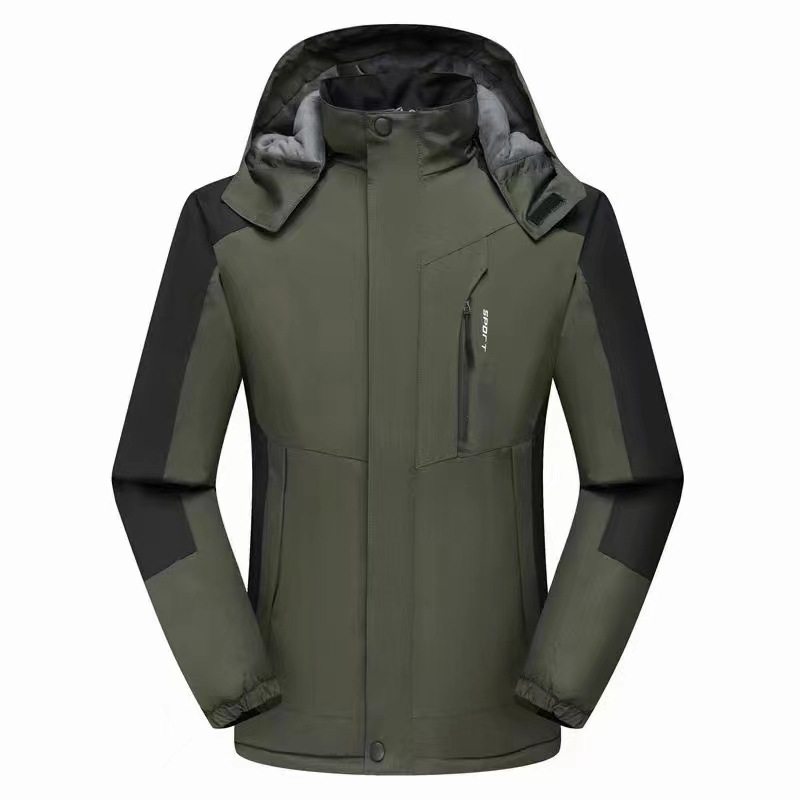 Charge Clothes Couple's fleece-lined Thick Velvet Outdoor Sports Men's and Women's Mountaineering Suit Cotton-padded Clothes Men's Work Clothes