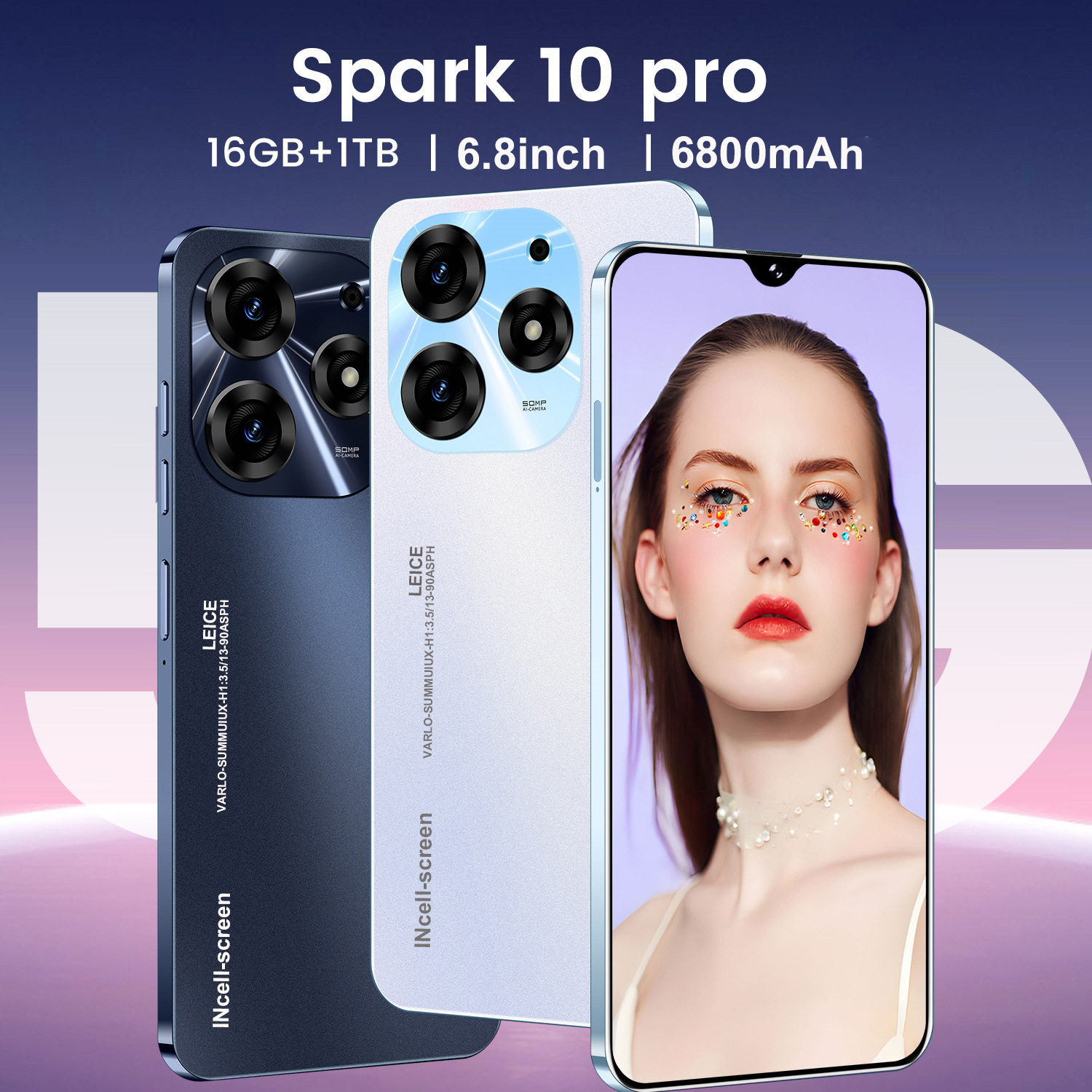Foreign Trade Cross-Border New Spark 10 Pro Big Screen 5G 6....