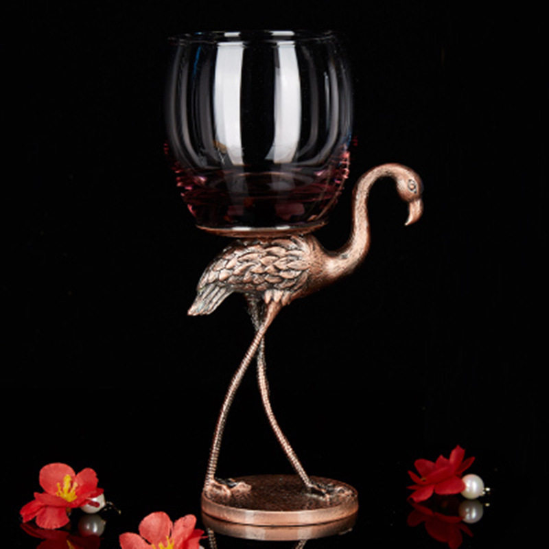 European-style Enamel Red Wine Glass Decanter Set Household High-grade Crystal Wine Glass French Vintage Creative Goblet