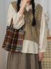 V-Neck Embroidered Knitted Vest for Women, Retro Floral Niche Design Sweater Vest, Fashionable and Versatile