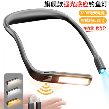 Cross-Border New Induction Fishing Light, Night Fishing Strong Light Headlamp, Outdoor Long-Lasting Flashlight, Rechargeable Outdoor Lighting