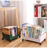 Student Classroom Book Box with Pulley Movable Book Storage Box High School Book Arrangement Dormitory Artifact with Wheels