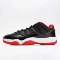 J11 low top black and red