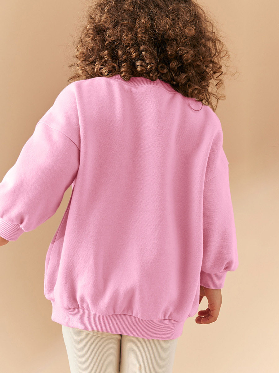 Autumn Long-sleeve Girls' Set, Cute Heart-shaped Kids' Outfit, Girls' 2-piece Set