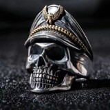 Новое трансграничное кольцо с черепом пирата-призрака, мужское индивидуальное уличное хип-хоп преувеличенное неувядающее мужское кольцо с одним кольцом