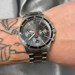 Cross-Border Popular Japanese Imported Movement Watch 304 Stainless Steel Belt Multi-Functional Waterproof Watch Men's One-Piece Drop Shipping