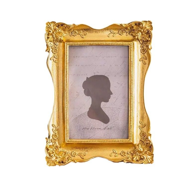 European-style Retro Embossed Resin Photo Frame Decorative Painting Mural Photo Frame Home Soft Dress Painting Photo Frame