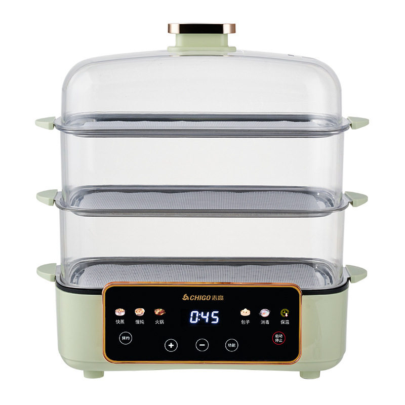 电炒菜炒锅多功能家用蒸煮煎炖一体式不粘煮锅蒸锅火锅大容量