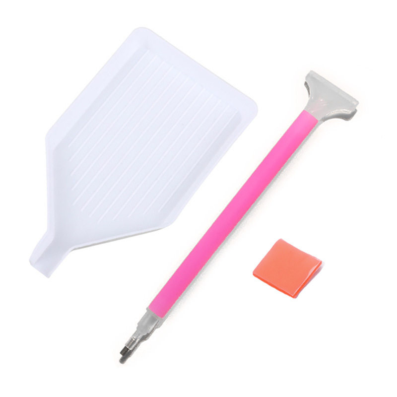 Nail Art Tool Set with Rhinestone Pen, Rhinestone Tray, Glue Clay, Double-Ended Rhinestone Stickers, Diamond Painting, Handmade DIY Rhinestone Tray, 9 Rhinestone Pens