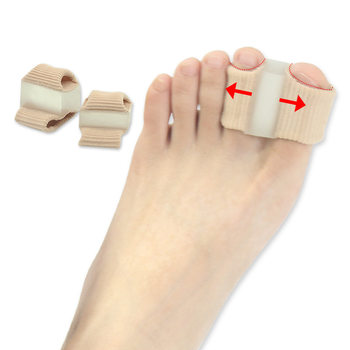 Customized Toe Separator for Hallux Valgus, Big Toe Bone Overlap Toe Separator, Elastic Fiber Double-Hole Corrector