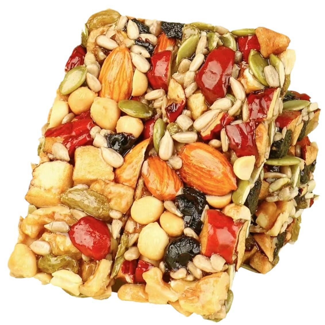 Zhenmofang's Same Style Cut Cake Eight-Treasure Handmade Snack Xinjiang Nut Cut Cake Snack 200G/Bag Mixed Dried Fruits