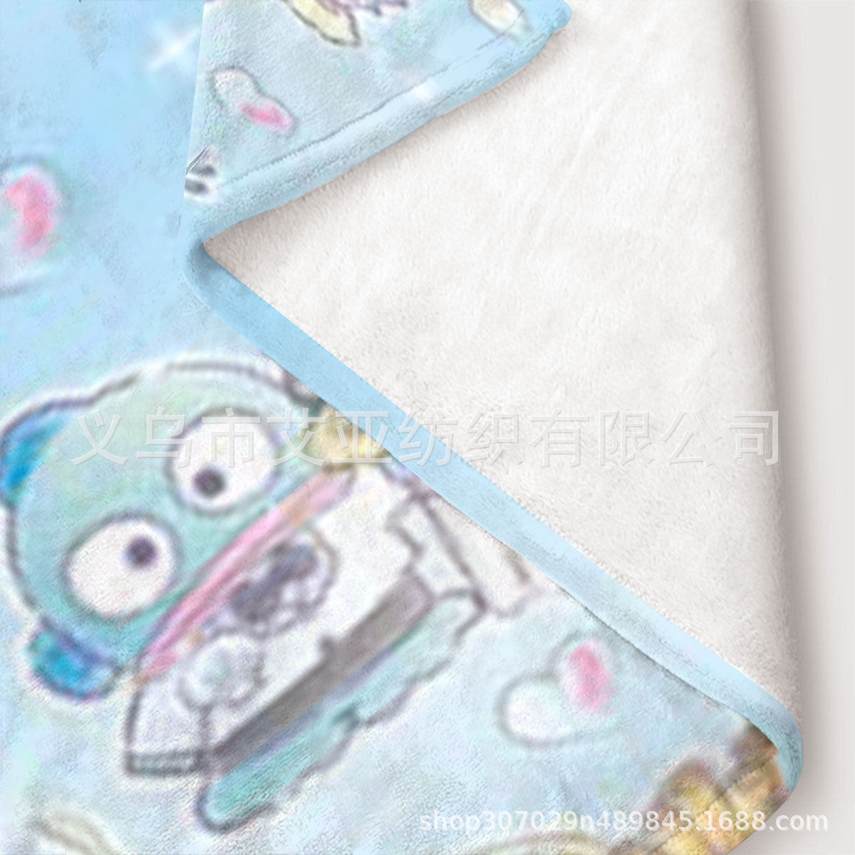 Cross-Border Cartoon Children's Sanrio Flannel Blanket Digital Printing Blanket Four-Season Air-Conditioning Blanket Lunch Break Blanket