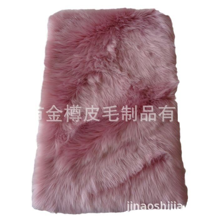 Manufacturer Supplies Plush Imitation Wool Square Floor Mats Solid Color Sofa Bay Window Living Room Bedroom Home Carpet Floor Mats