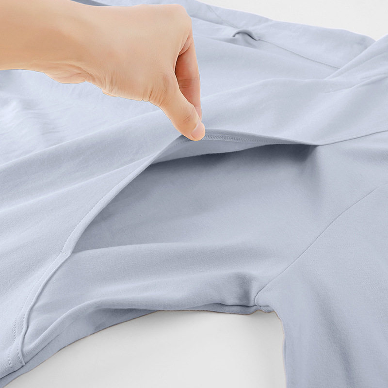 All-cotton era confinement clothing pregnant women pajamas pure cotton gauze lactation maternal home clothing pajamas feeding postpartum spring and autumn