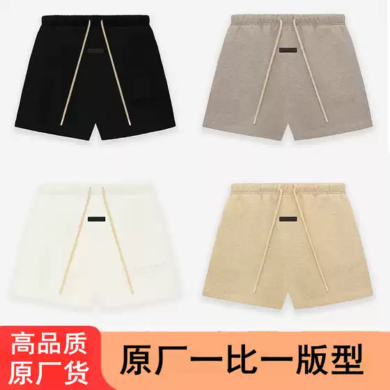 2024 new shorts Essentials fashion brand with velvet casual pants Fog pants spring and summer Ningbo original cross-border