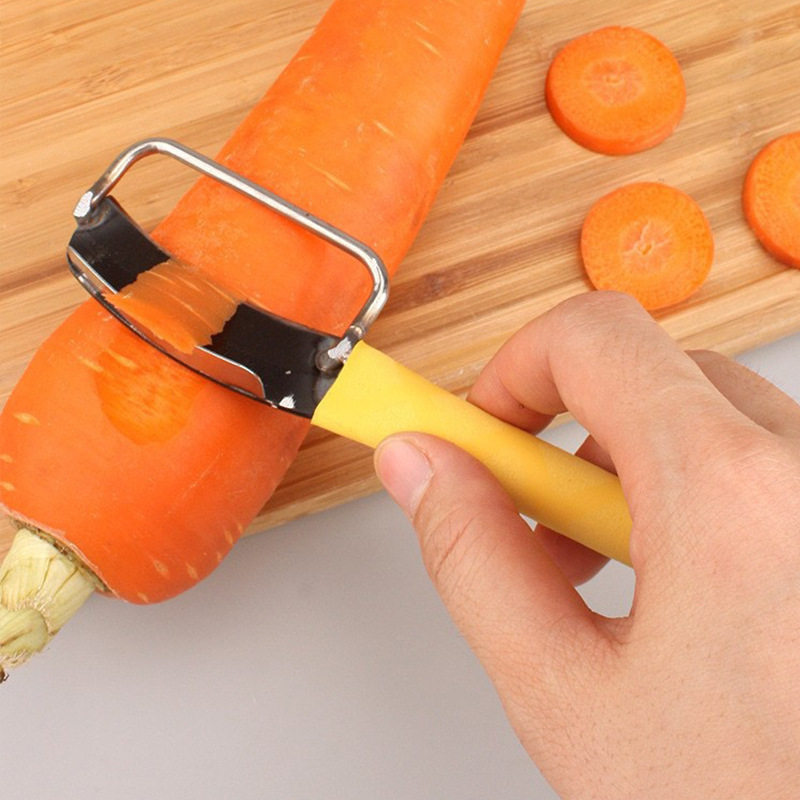 Stainless Steel Lettuce Planer Tribute Vegetable Peel Knife Shaving Artifact Sugarcane Peel Knife Water Chestnut Peel Kitchen Gadget