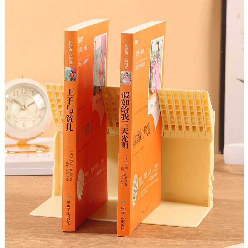 Book Stand Desktop Storage Fixed Book Stand Bookshelf Storage Rack Plastic Storage Rack Table Reading Rack Book Holder