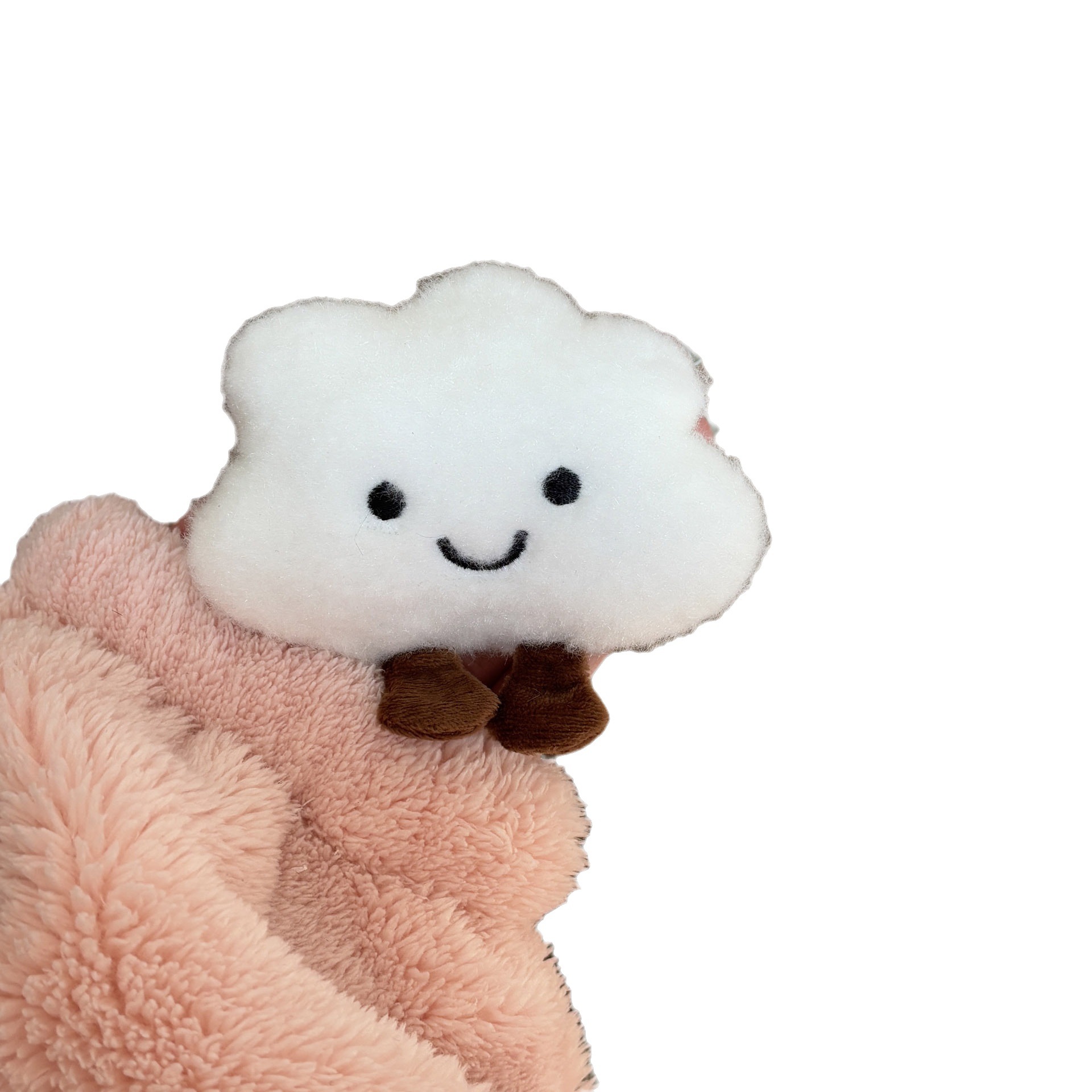 创意卡通云朵毛绒胸针玩偶挂件可爱儿童头饰包包服装装饰配件批发