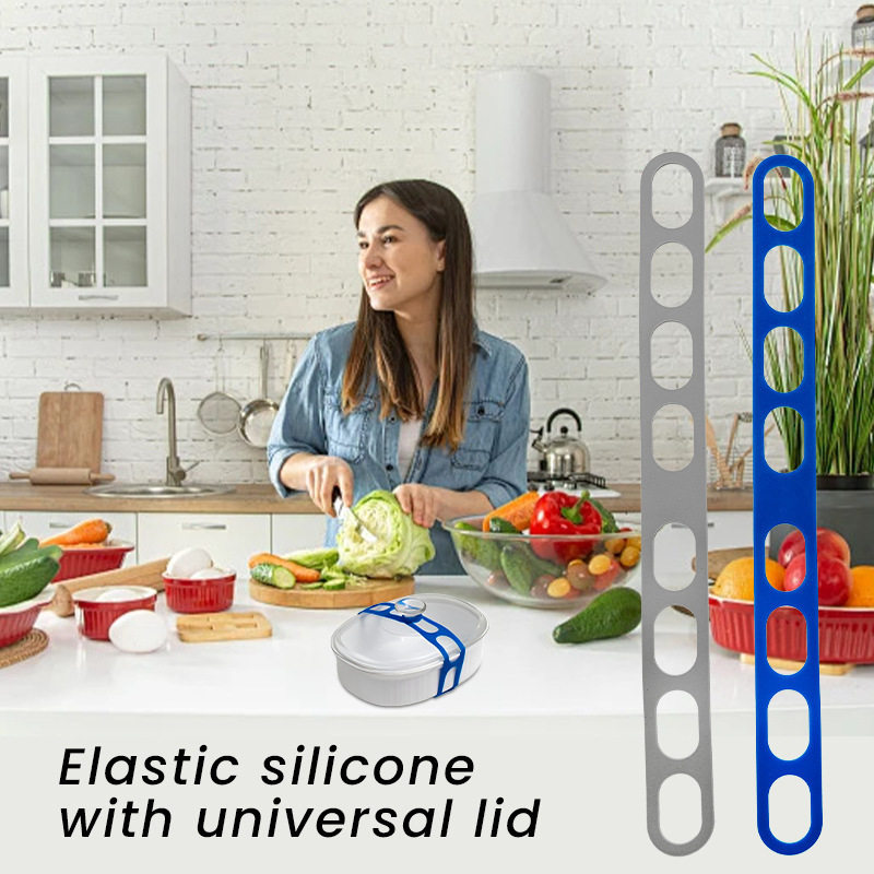 Silicone Lid Strap Reusable Universal Lid Strap Suitable for Slow Cooker Casserole Pan
