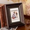Vintage Photo Frame Display Decoration Wall Hanging Black Picture Frame French Retro Puzzle Large Picture Frame