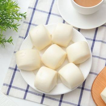 Milk Steamed Buns Breakfast for Kidsren and Students Semi-Finished Products Convenient Instant Fried Quick-Frozen Knife-Cut Milky Steamed Buns