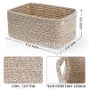 Source Manufacturer Square Cotton Rope Small Basket Holiday Gift Basket Family Small Items Storage Basket Square Bottom Small Basket