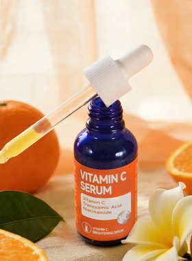 新品跨境VITAMIN C SERUM VC维生素精华液保湿抗氧提亮厂家
