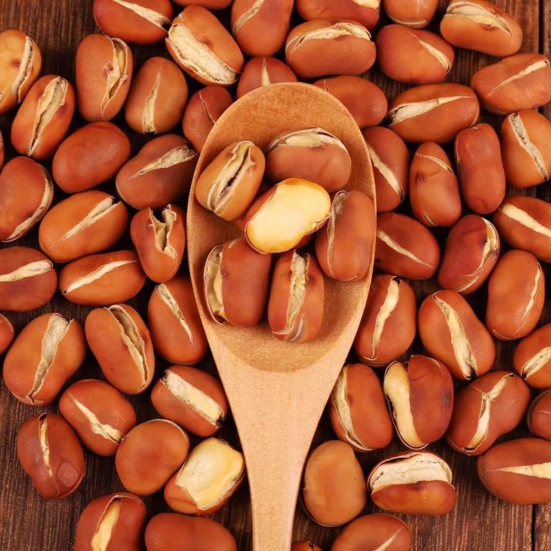 Dry Stir-fried Crispy Broad Beans Original Flavor Orchid Beans Salt Flavor Beans Fried Food and Vegetables Snacks Yunnan Special Crispy Beans Oil-free