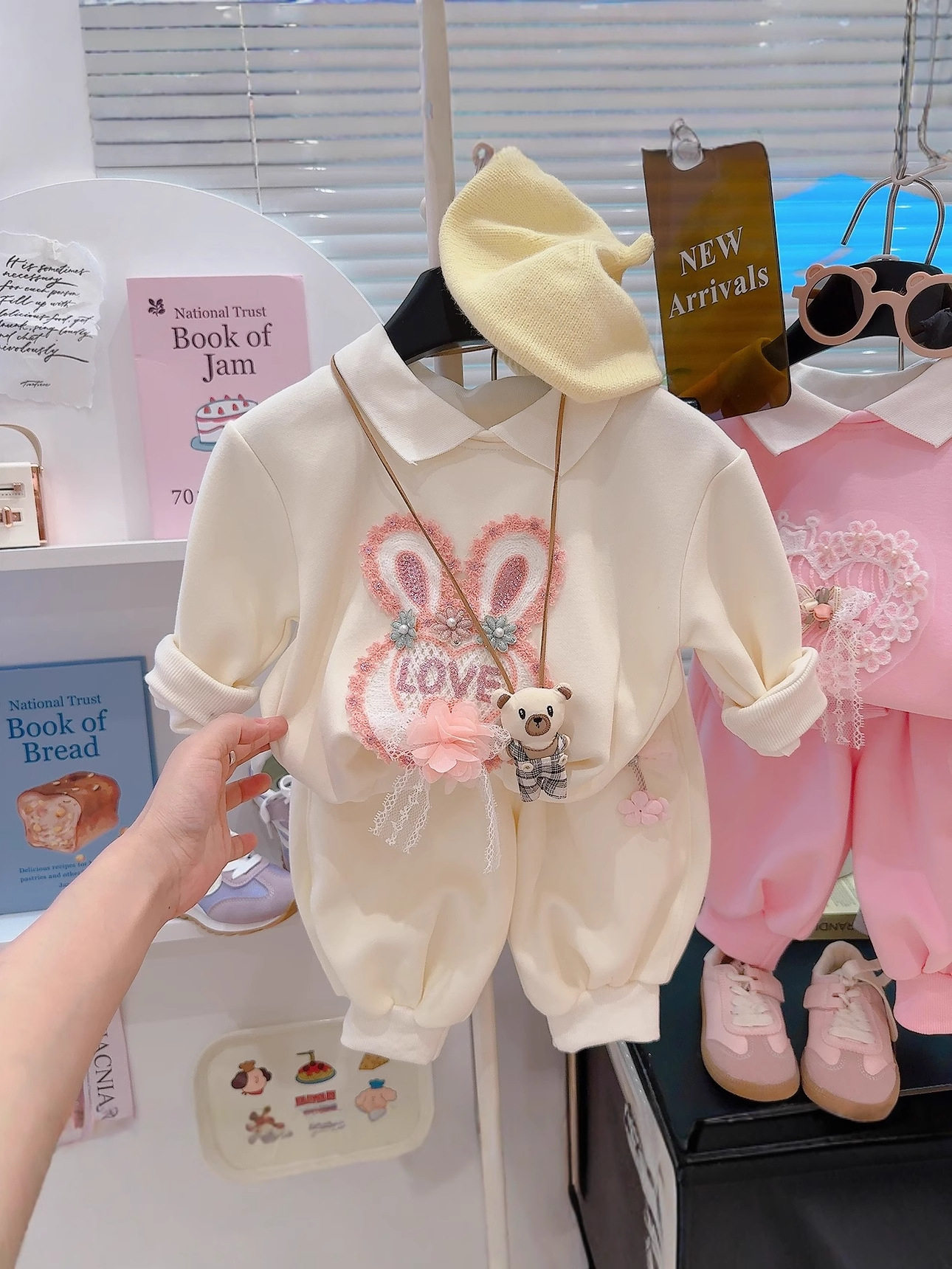 Girls' Hoodie Set, Spring & Autumn New Arrival, Cute Baby Two-Piece Set, Long-Sleeve T-Shirt & Casual Pants
