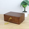 Wooden Jewelry Box with Lock Exquisite European-style High-end Luxury Vintage Wooden Jewelry Jewelry Storage Box Jewelry Box