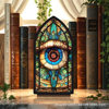 Cross-Border New Product Book Nook Devil's Eye Wooden Bookend Bookshelf Decoration Fantasy Book Corner Decoration