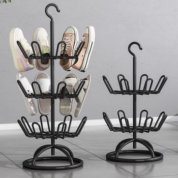 Rotating Shoe Drying Rack, Balcony Slipper Hanger, Household Shoe Drying Rack, Multi-Layer Storage Indoor