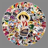106 штук One Piece Crow personality трансграничный мультфильм японского аниме периферийные креативные наклейки для багажа на скейтборд своими руками