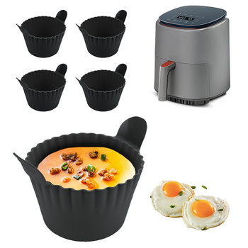 Enlarge Air Fryer Oven Universal Silicone Baked Egg Cup Steamed Egg Cup Steamed Egg Bowl Mafen Cup Egg Ramekins