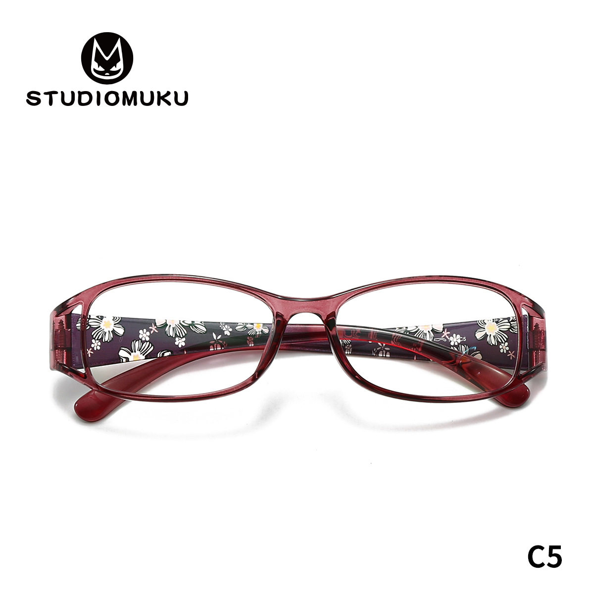 STUDIOMUKU wooden cool glasses instant cross-border reading glasses oval comfortable glasses frame glasses frame