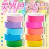 Foreign Trade Supply Pure Color Handbook Tape Fluorescent Rainbow DIY Collage Decorative Material Cross-Border Wholesale Washi Tape