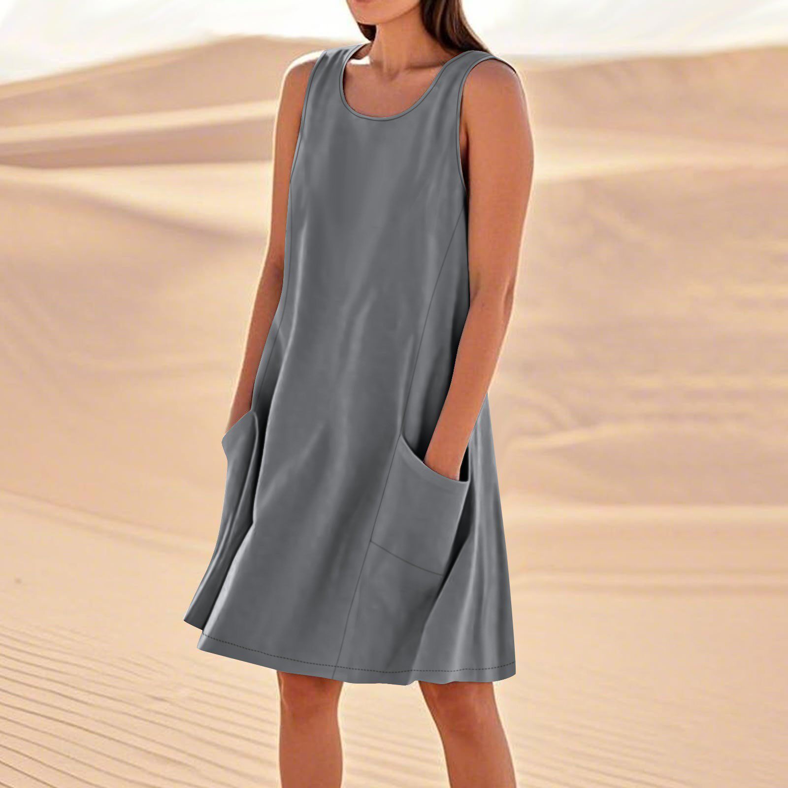 Women's Casual Relaxed Sleeveless Vacation Dresses