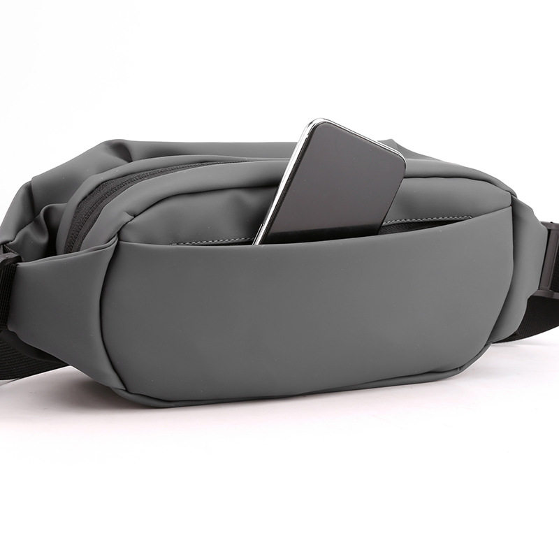 Cross-border New Men's Waist Bag Outdoor Running Mobile Phone Bag Multi-functional Large Capacity Chest Bag Casual Shoulder Crossbody Bag