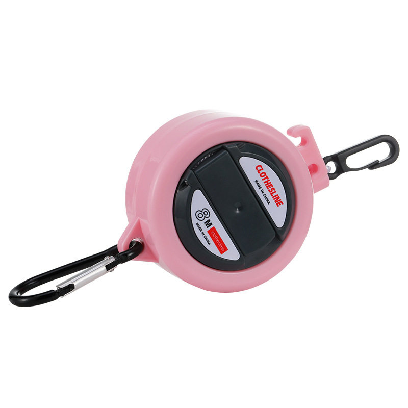 Portable Punch-Free Invisible Hand-Cranked Clothesline for Travel and Business Trips, Hotel Anti-Slip and Windproof Retractable Clothesline Artifact